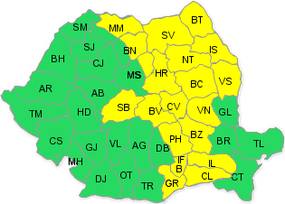 cod galben meteorologic