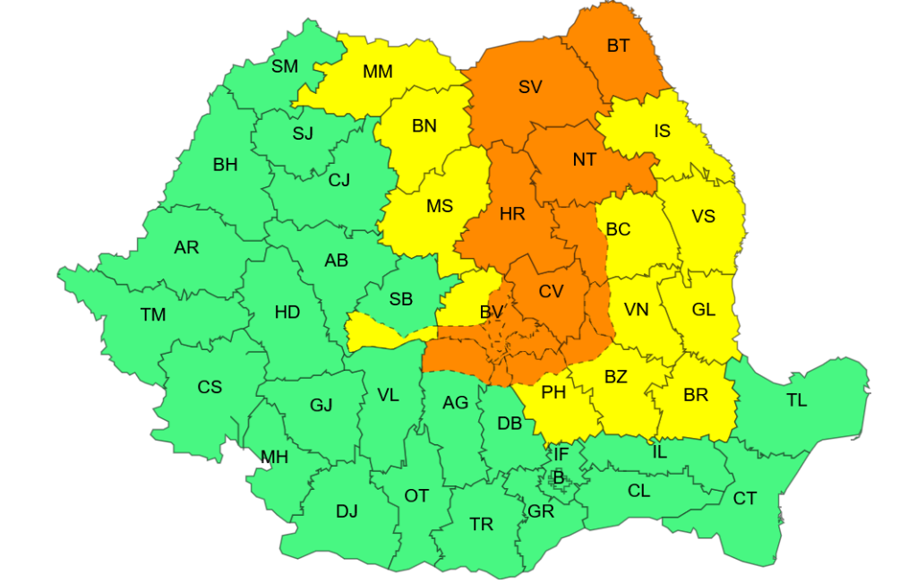 Cod portocaliu 28 – 29 mai: ploi importante cantitativ | Stiri meteo