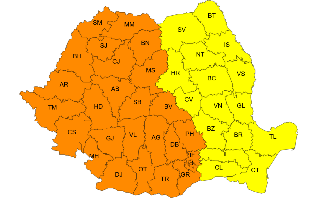 Cod portocaliu 4 – 6 iulie: val de căldură, caniculă și disconfort ...